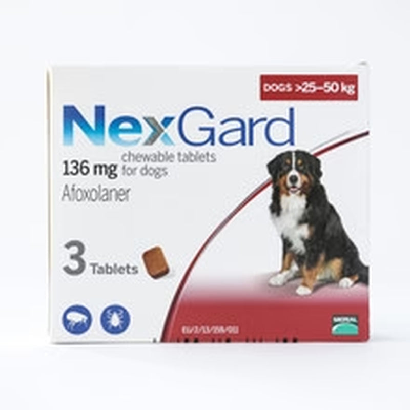 Nexgard Chews for Large Dogs 25-50Kg (60.1-121Lbs), 3 Pack