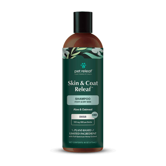 Pet Releaf Skin & Coat Dog 16oz. Itchy & Dry Shampoo Cbd 100Mg