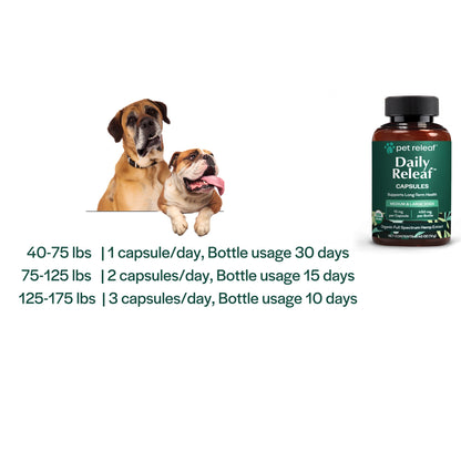 Pet Releaf Organic Cbd Dog 15Mg Capsules 30Ct