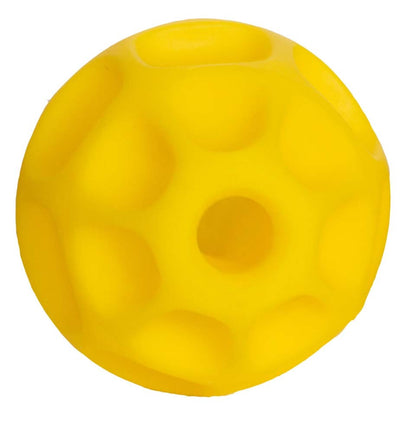 Starmark Treat Dispensing Tetraflex Dog Toy Yellow 1ea/SM