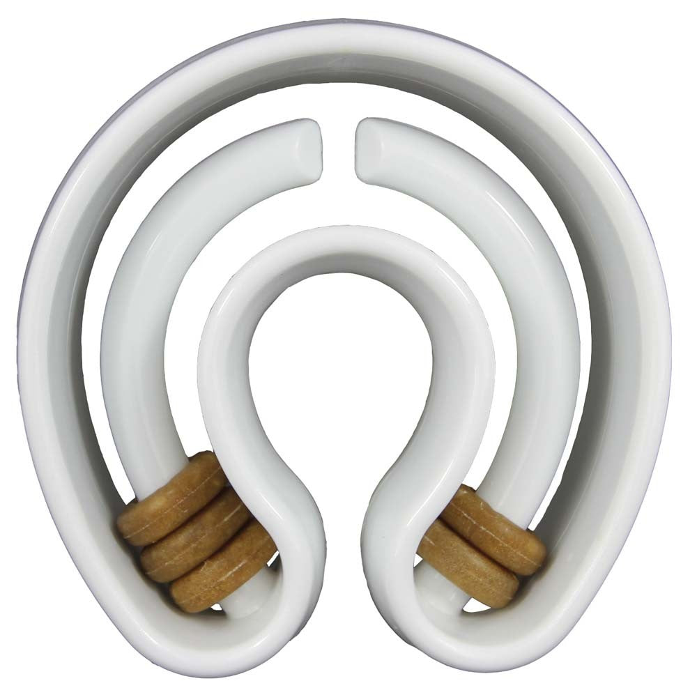 Starmark Treat Ringer Dog Toy Horseshoe White 1ea/One Size