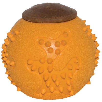 Starmark RubberTuff Dog Treat Ball Orange 1ea/LG