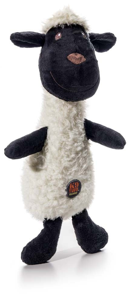 Charming Pet Products Scruffles Lamb Plush Dog Toy Black/White 1ea/SM