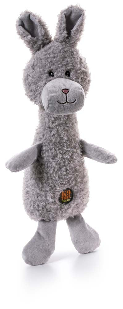 Charming Pet Products Scruffles Bunny Plush Dog Toy Gray 1ea/SM