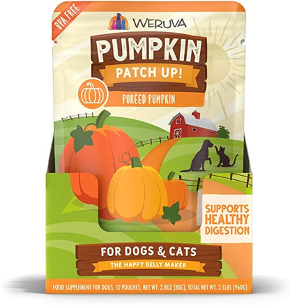 Weruva Dog Pured Pumpkin Supplement 2.8oz. Pouch (Case of 12)