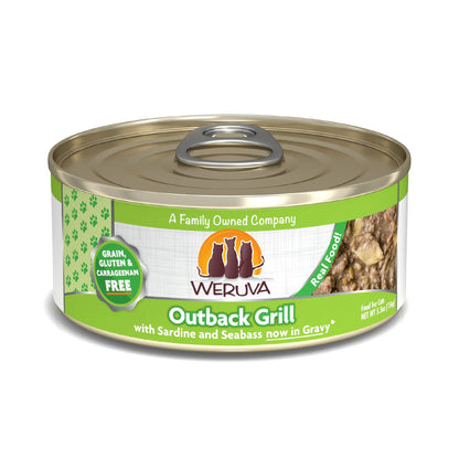 Weruva Cat Outback Grill with Sardine and Seabass in Gravy 5.5oz. (Case of 24)