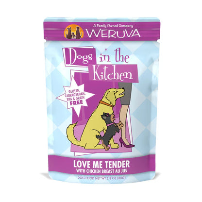 Dogs In The Kitchen Dog Love Me Tender With Chicken Breast Au Jus 2.8oz. Pouch (Case of 12)