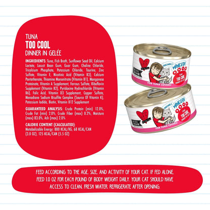 BFF Cat Originals Tuna Too Cool Tuna Dinner in Gele 5.5oz. (Case of 24)