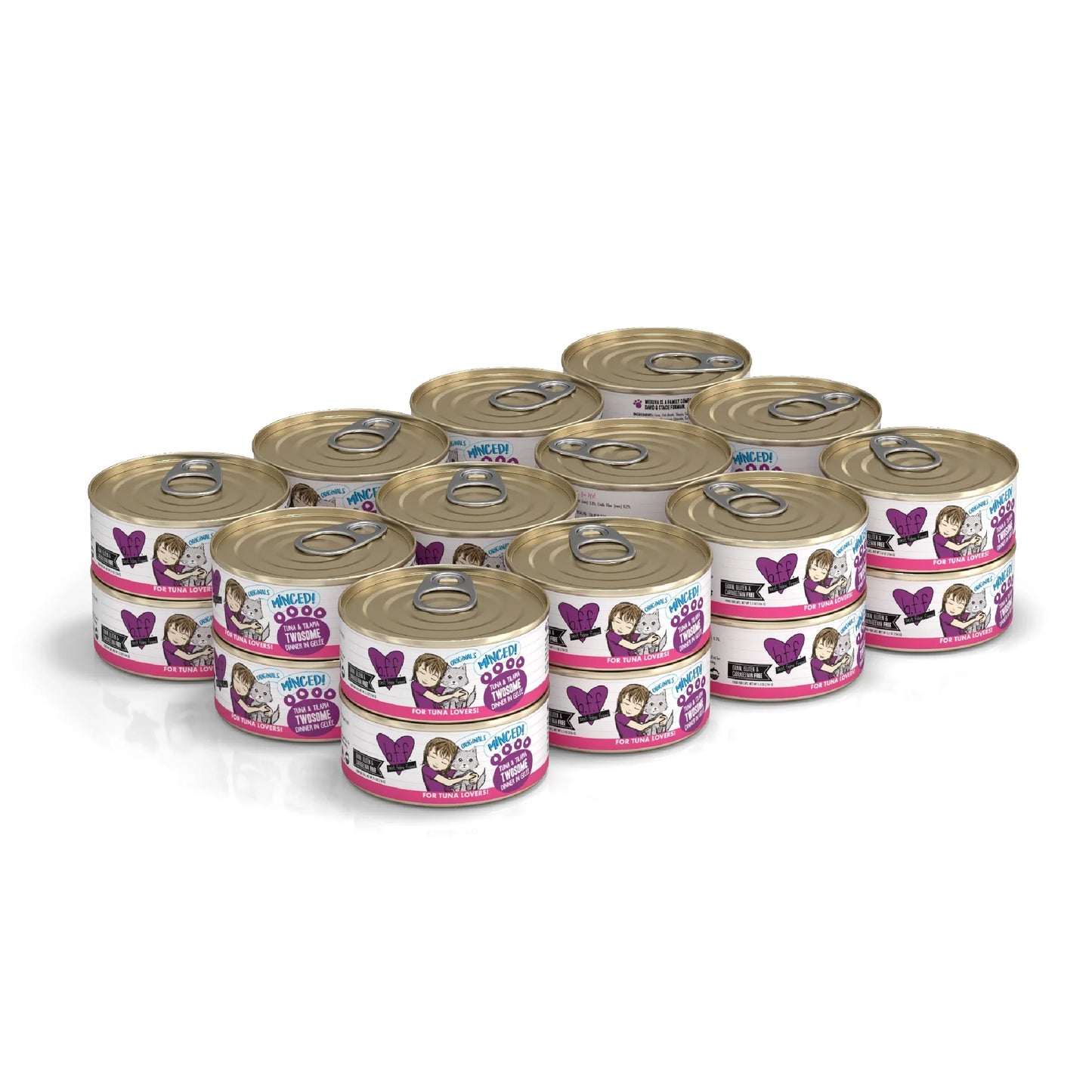 BFF Cat Tuna and Tilapia Twosome Dinner in Gele 5.5oz. (Case of 24)