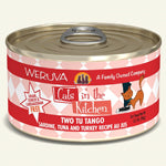 Cats In The Kitchen Two Tu Tango Sardine; Tuna and Turkey 3.2oz. (Case of 24)