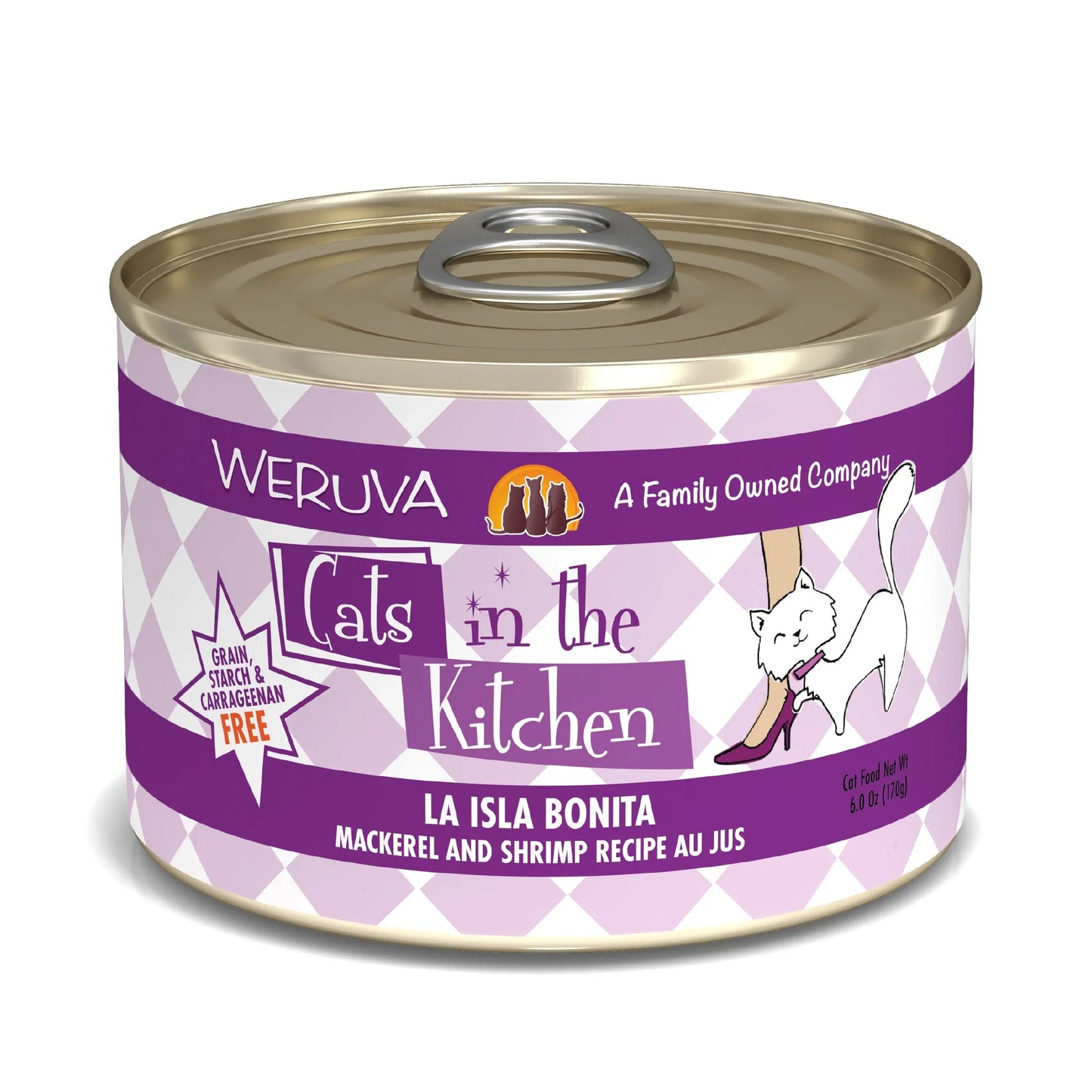 Cats In The Kitchen La Isla Bonita Mackerel and Shrimp Recipe 6oz. (Case of 24)