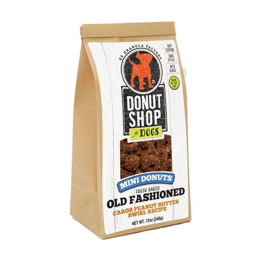 K9 Granola Mini Donuts; Carob Peanut Butter Swirl 12oz.