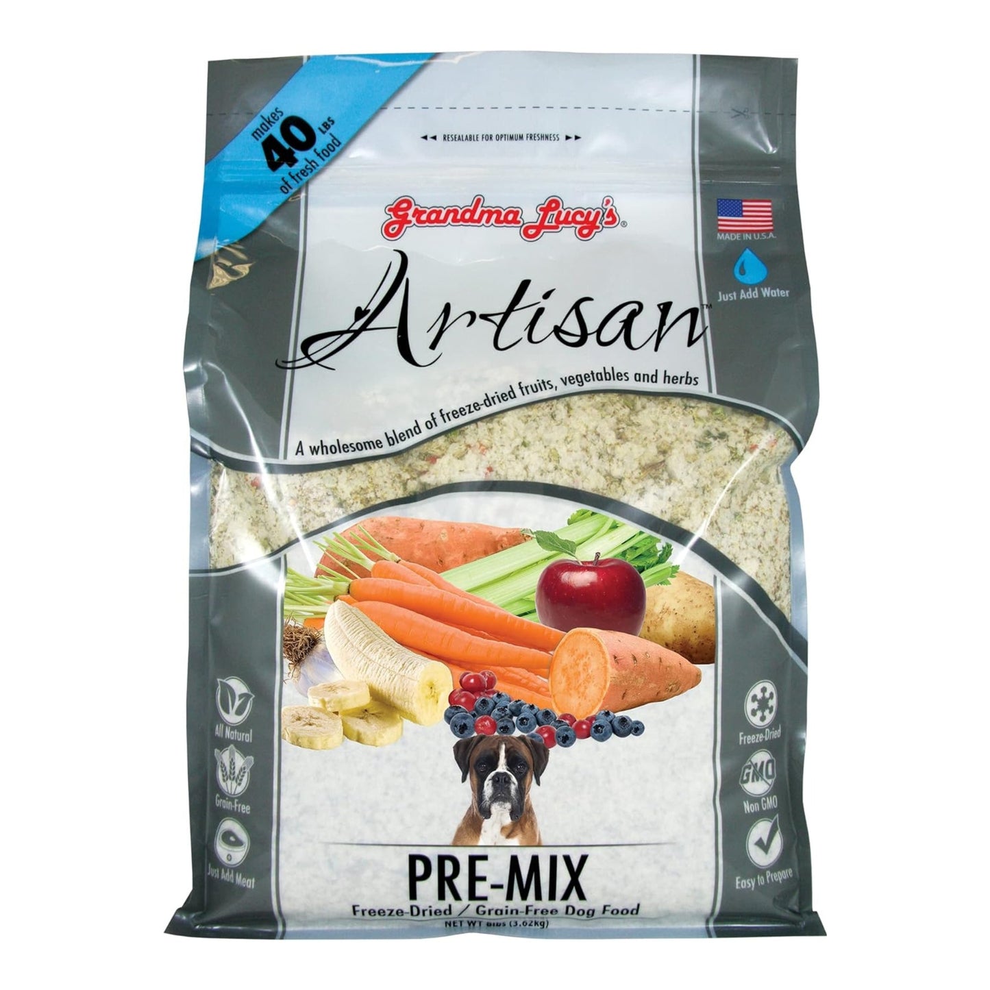 Grandma Lucys Dog Artisian Grain Free Pre-Mix 8 Lbs.