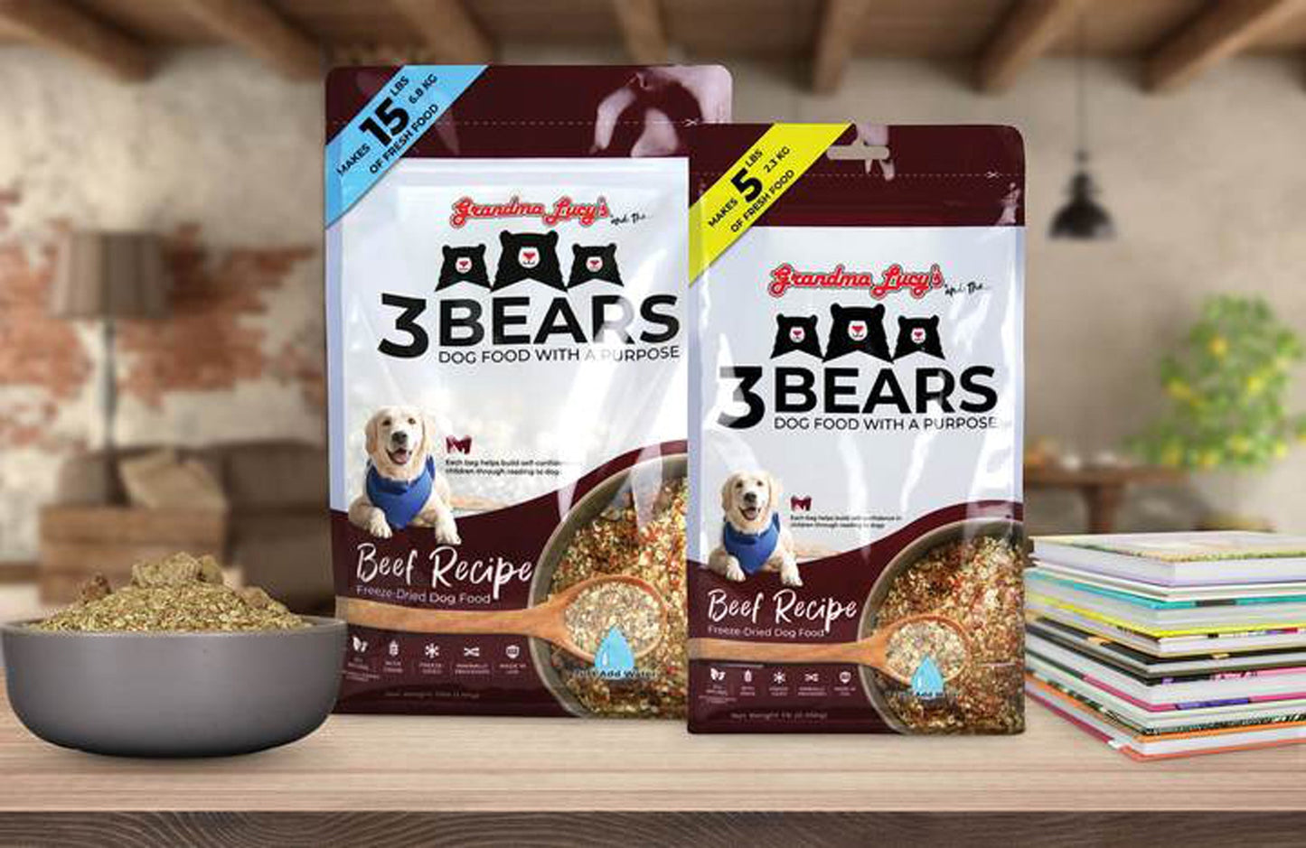 Grandma Lucys Dog 3 Bears Beef Trail 6Ct