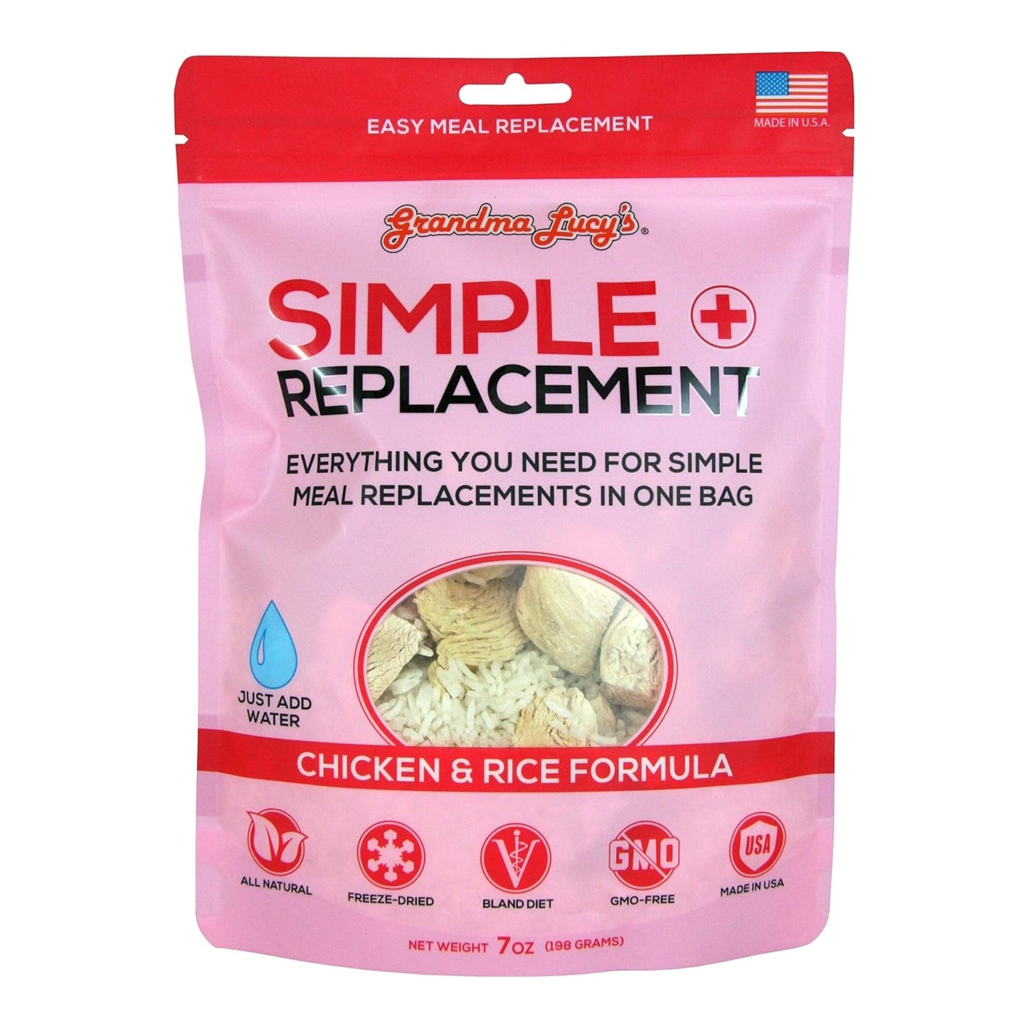 Grandma Lucys Dog Freeze Dried Simple Remedy Chicken 7 oz.