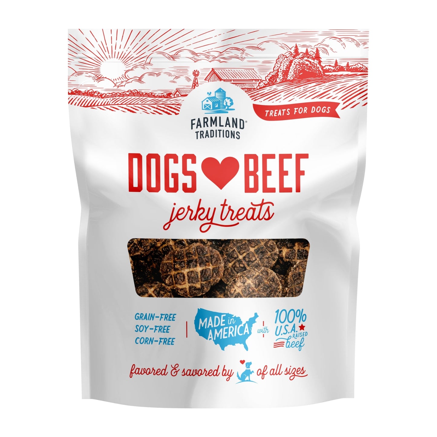 Farmland Traditions Dogs Love Beef Jerky Dog Treats 1ea/5oz.