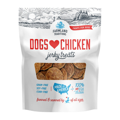 Farmland Traditions Dogs Love Chicken Jerky Dog Treats 1ea/16oz.