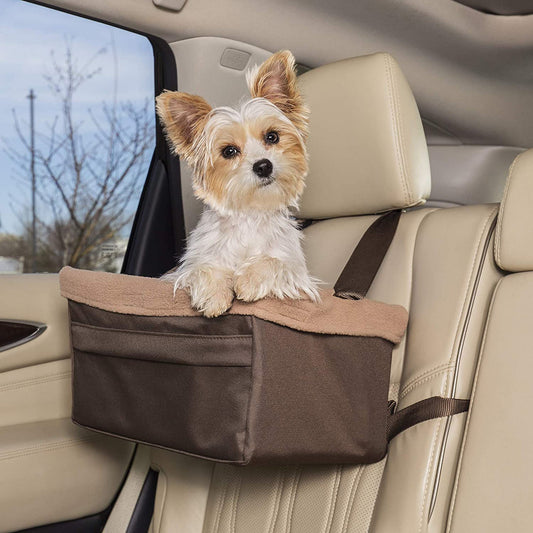 Solvit Products Deluxe Dog Booster Seat Tan 1ea/LG