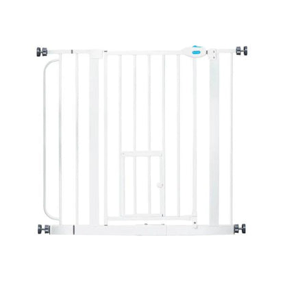 Carlson Extra Wide Pet Gate w/ Small Pet Door White 29-39 X 30in.