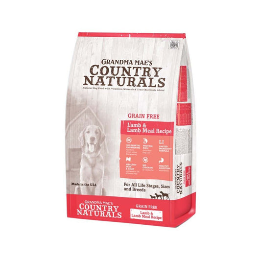 Grandma Mae's Country Naturals Grain Free Dry Dog Food Lamb & Lamb Meal 1ea/14 lb