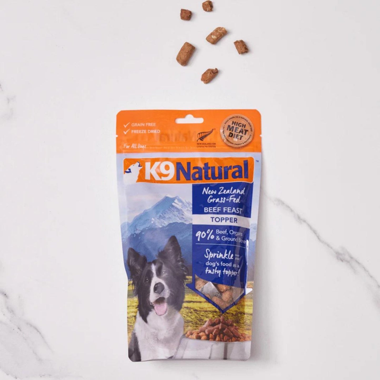 K9 Natural Dog Freeze-Dried Beef Topper 5oz.