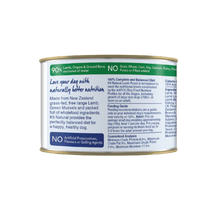 K9 Natural Canned Lamb Feast 6oz. (Case of 12)