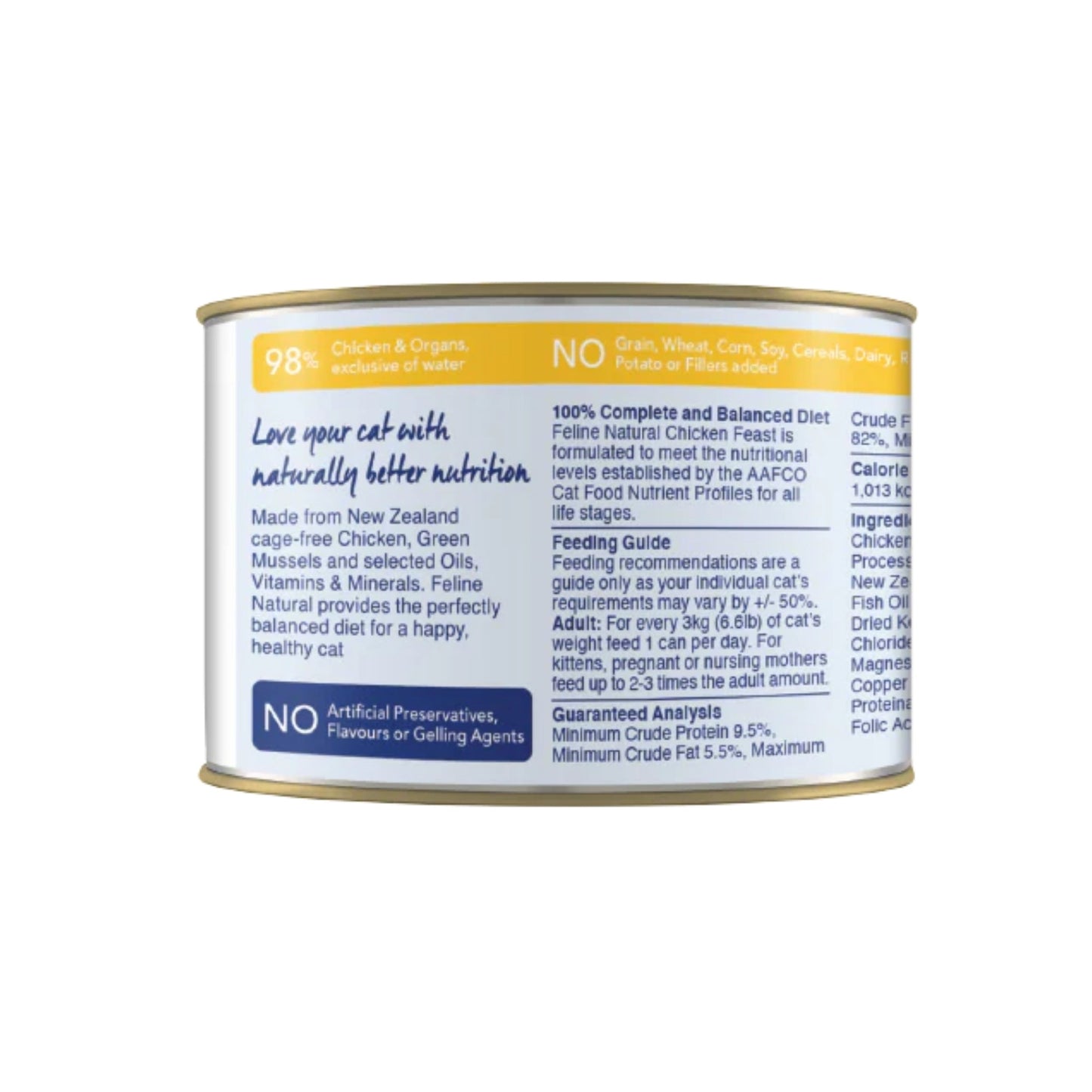 Feline Natural Canned Chicken Feast 6oz. (Case of 12)