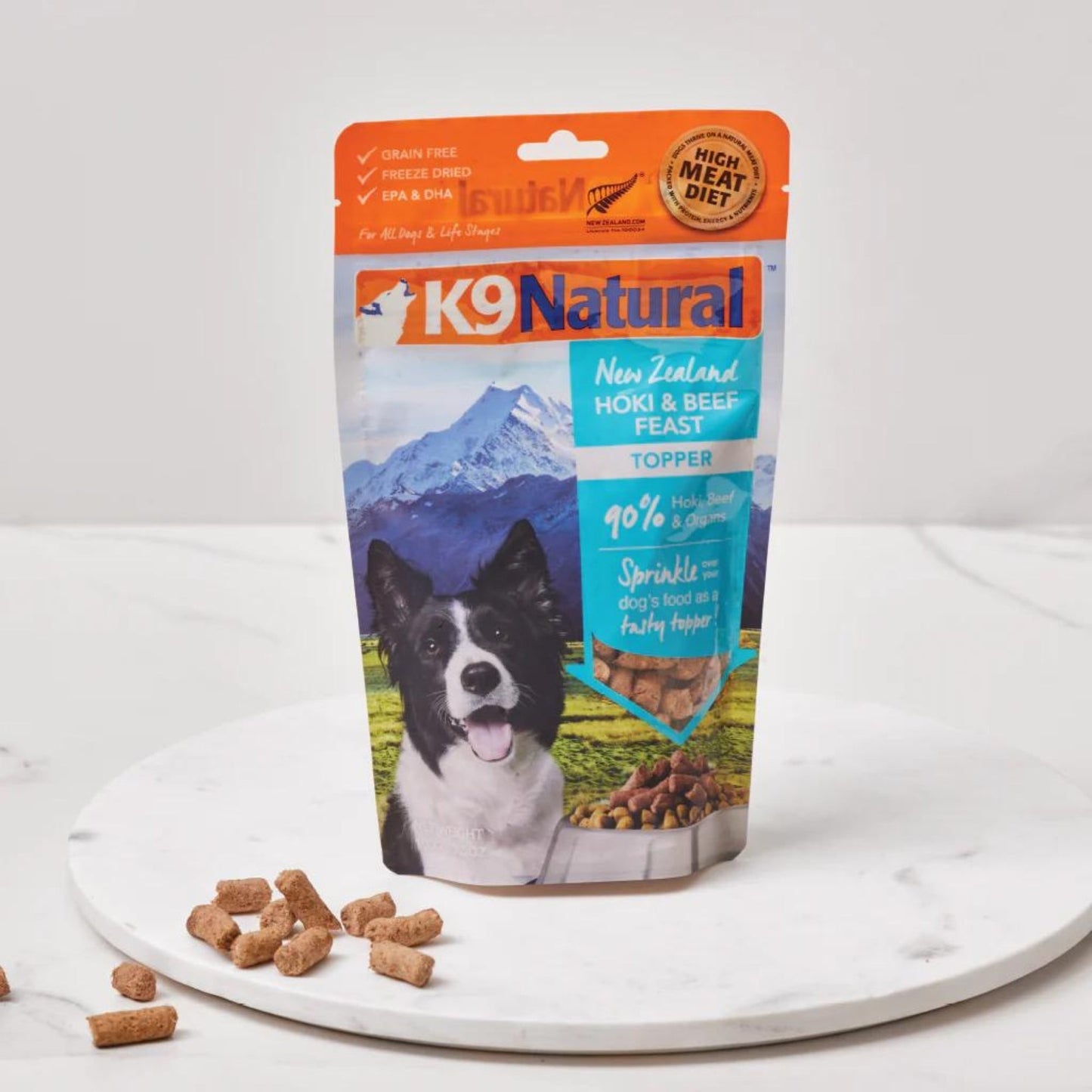 K9 Natural Dog Freeze-Dried Topper Hoki & Beef Topper 3.5oz.