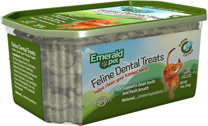 Emerald Pet Feline Dental Cat Treats Catnip 11oz