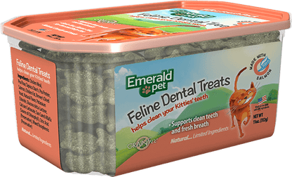 Emerald Pet Feline Dental Cat Treats Salmon 11oz