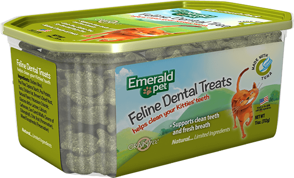 Emerald Pet Feline Dental Cat Treats Tuna 11oz