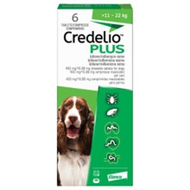 Credelio plus 450Mg / 16.88Mg Chewable Tablets for Dogs (6 Pack)