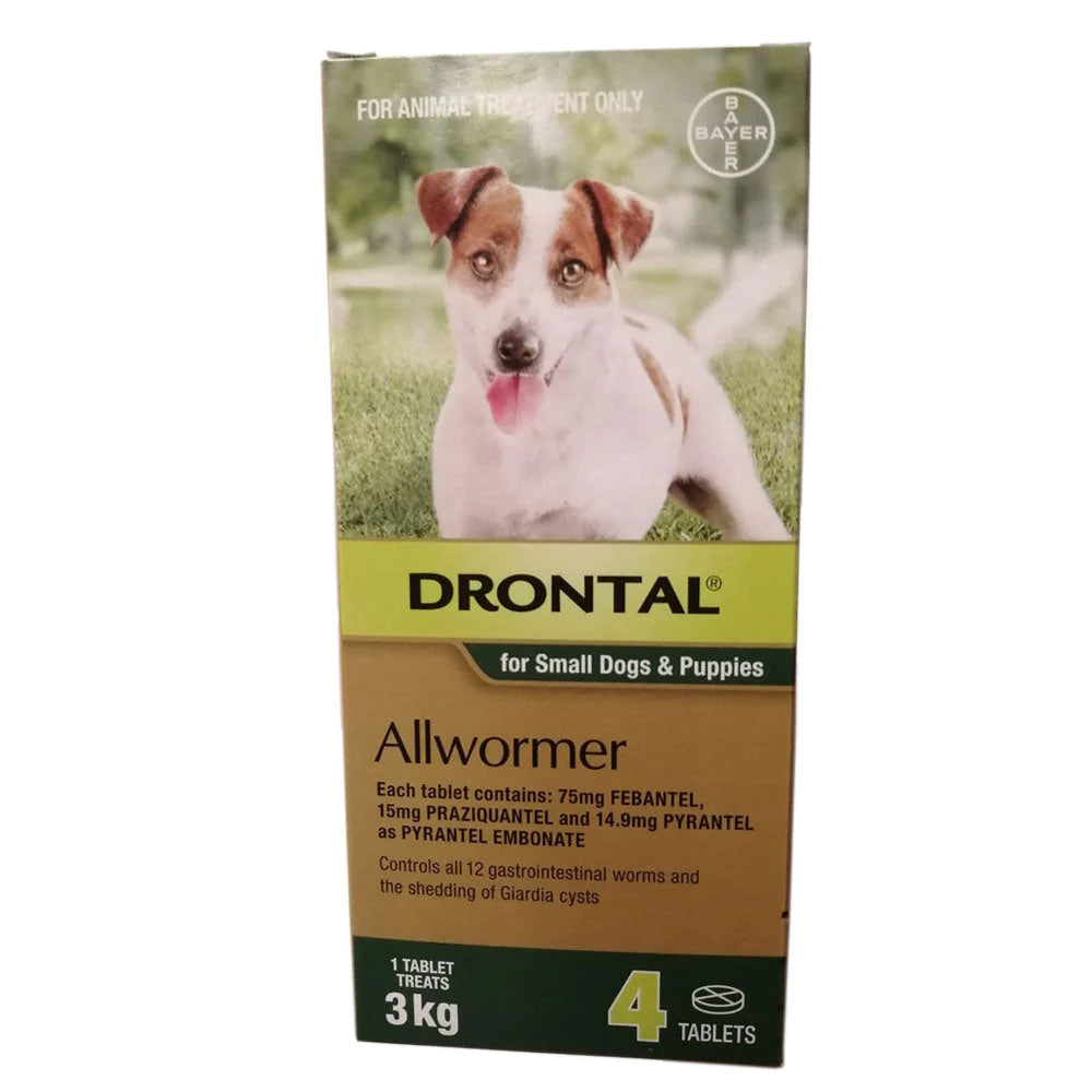 Drontal Allwormer Tablets for Small Dogs & Puppies