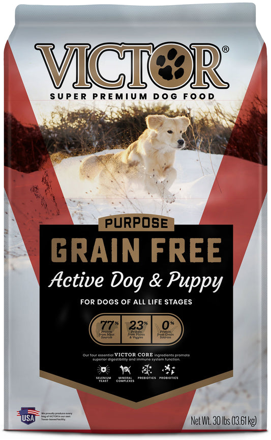 Victor Super Premium Dog Food Grain Free Active Dog and Puppy 30 lb