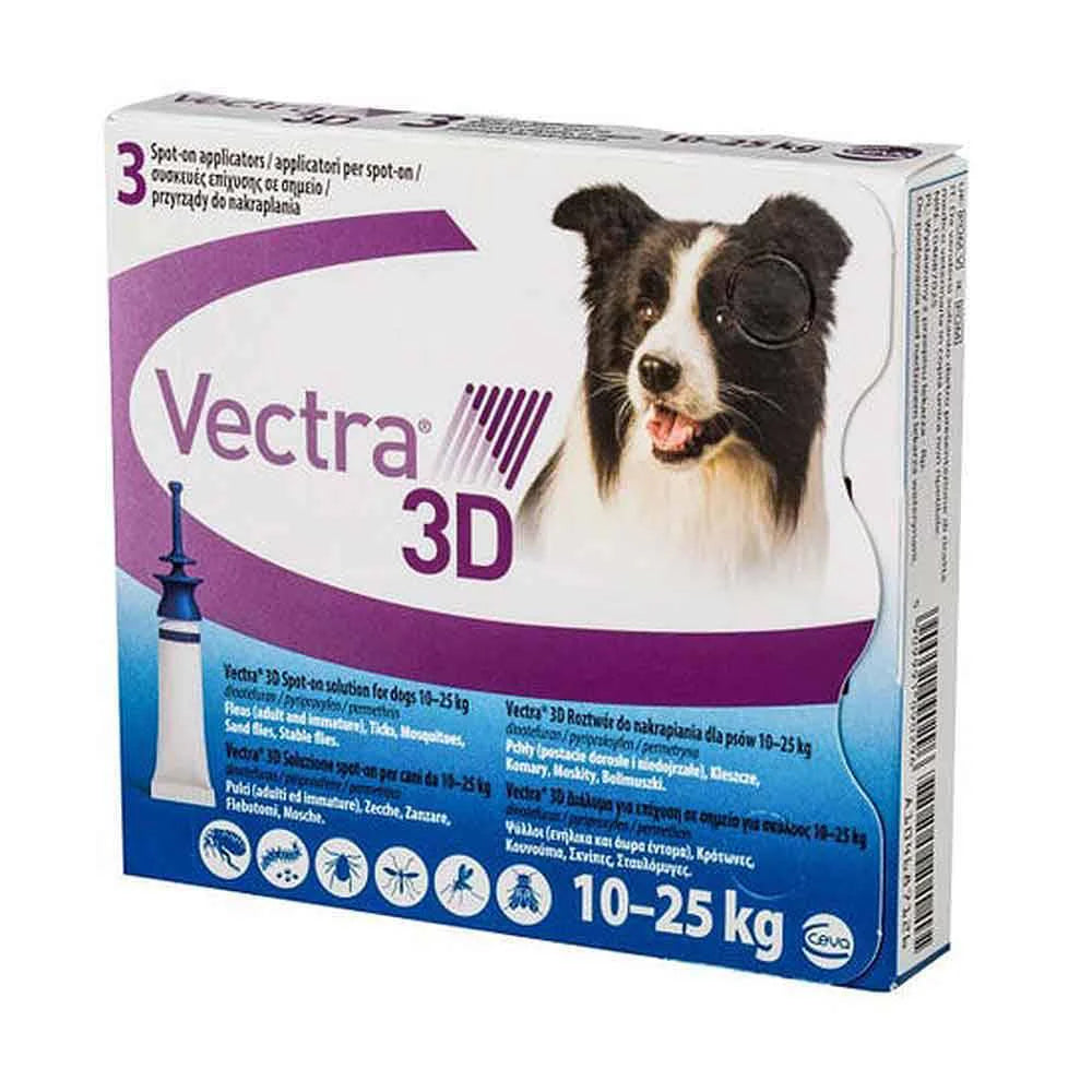 Vectra 3D for Medium Dogs 10-25 Kg (21-55 Lbs)