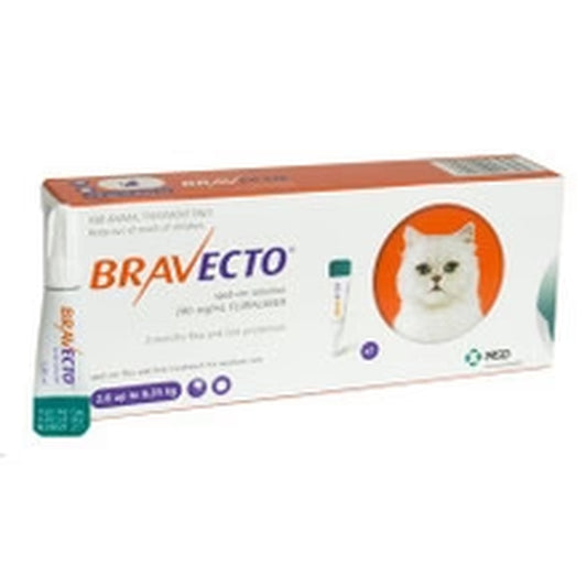 Bravecto 250Mg Spot-On Solution for Medium Cats 2.8-6.25Kg (6-14Lbs)