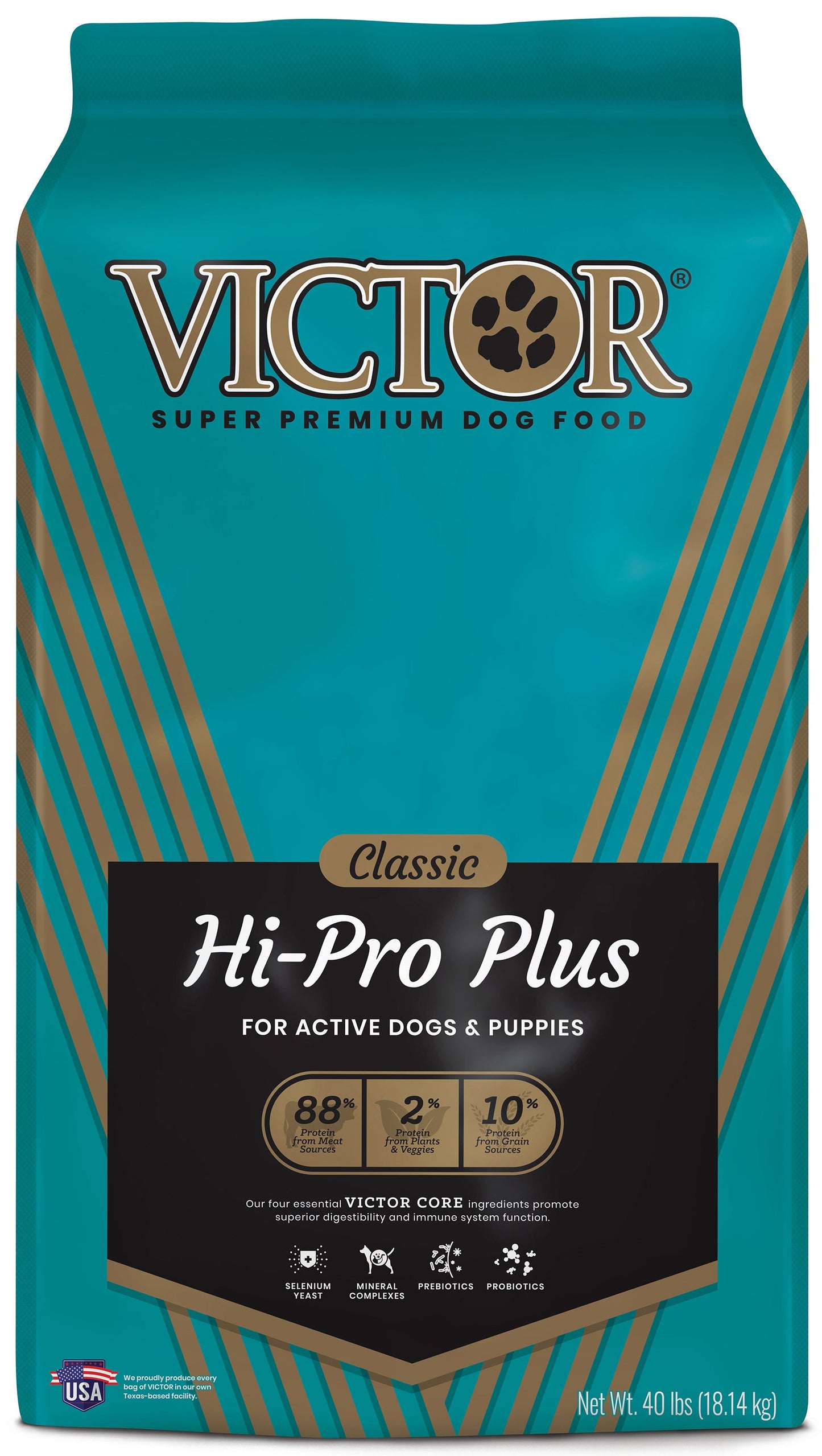 Victor Super Premium Dog Food Classic Hi-Pro Plus Dry Dog Food Beef 1ea/40 lb