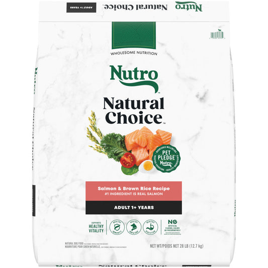 Nutro Products Natural Choice Adult Dry Dog Food Salmon  Brown Rice, 1ea/28 lb